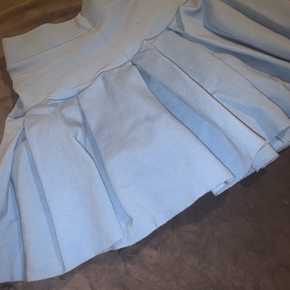 French Kyss Light Blue A-Line Skirt